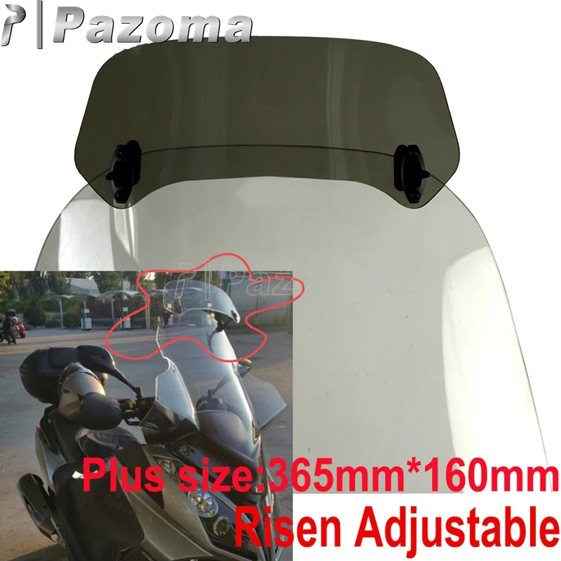 Motorcycle Accessories Windshield Extension Clip On Screen Spoiler Air Deflector for Suzuki Honda BMW F800 R1200GS YZF R3 R1 FZ1 |