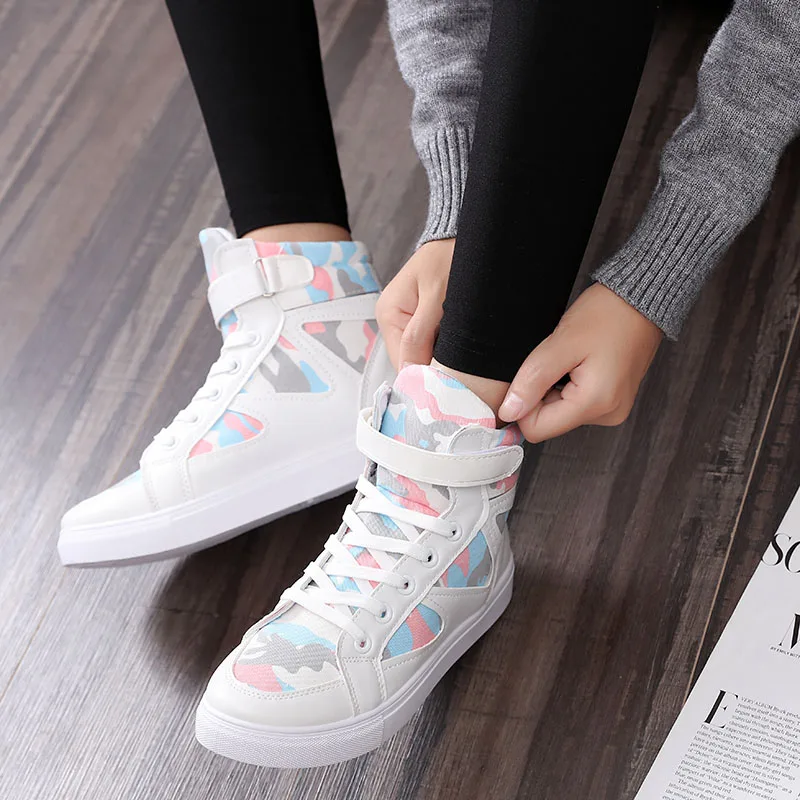 

Women canvas shoes for 2017 spring and autumn female High-top 4 colors classic casual shoes footwear size 35-40