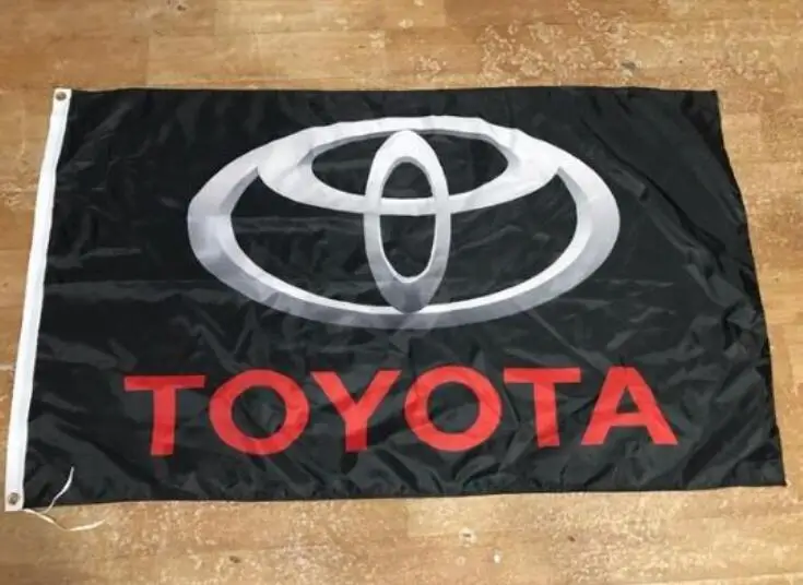 Флаг для TOYOTA 90x150 см баннер 3x5ft флаг из 100 полиэстера | Дом и сад