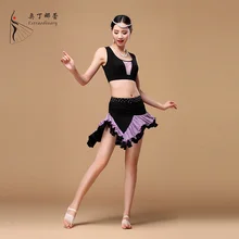 5 Colors New Arrival Oriental Belly DanceSide Split Elastic Waist Women Skirt For Belly Dancing SK01148
