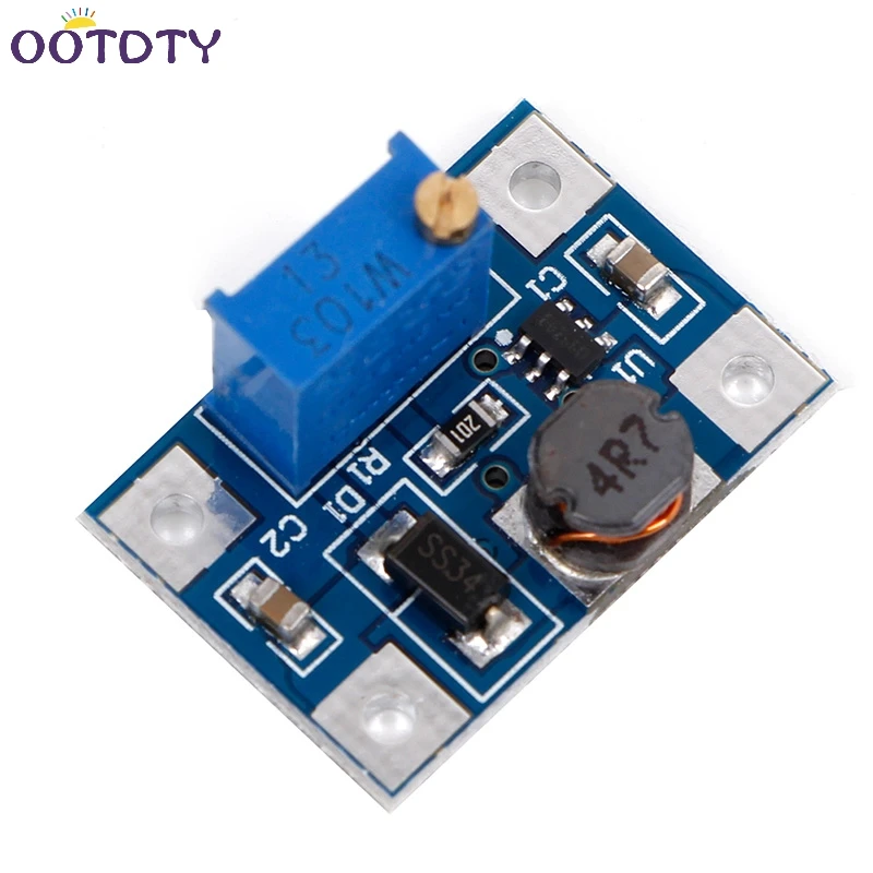 

DC-DC 2-24V to 2-28V Adjustable Power Module Step Up Boost Converter 2A SX1308