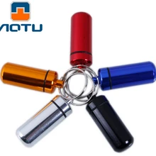 AOTU Открытый Travel Kit брелок сплава Планшеты Pill Медицина Box Дело держатель бутылки Контейнер брелок 269