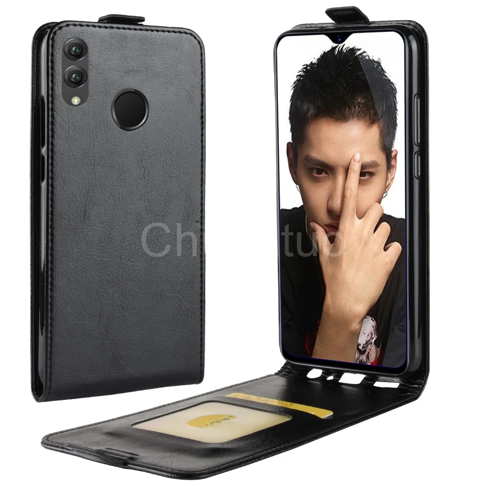 Роскошный вертикальный из кожи ПУ Чехол для huawei Honor 8X флип чехол кошелек слот карт