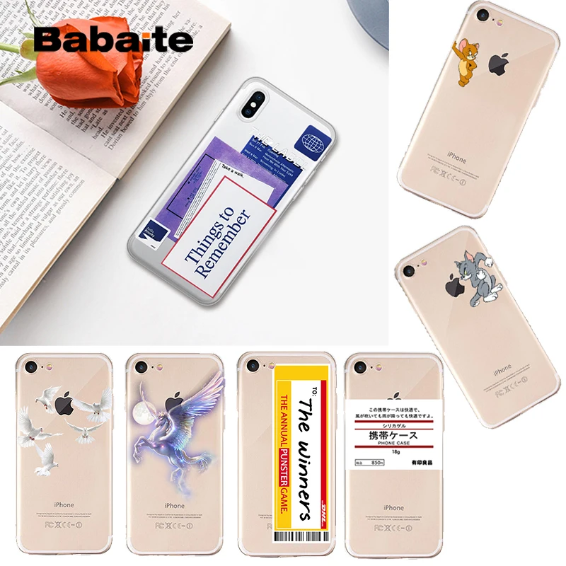 Babaite для iPhone 7 X XS Max XR оригинальный милый кот Том чехол iphone 8 6 6S Plus Мягкий