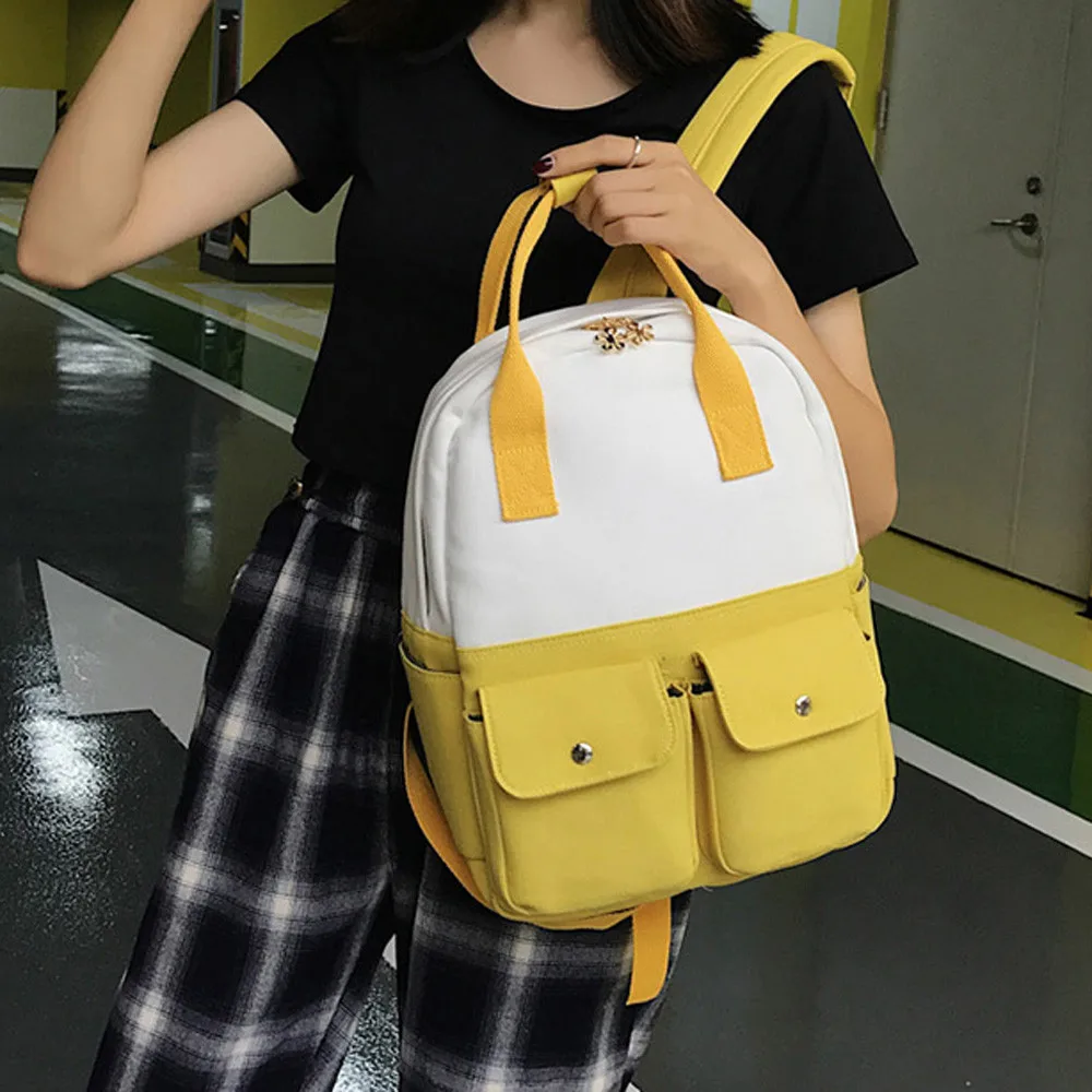 Transer, женский рюкзак для школьников-подростков, модная школьная сумка для девочек, женский холщовый водонепроницаемый рюкзак, женский рюкзак Mochila#40