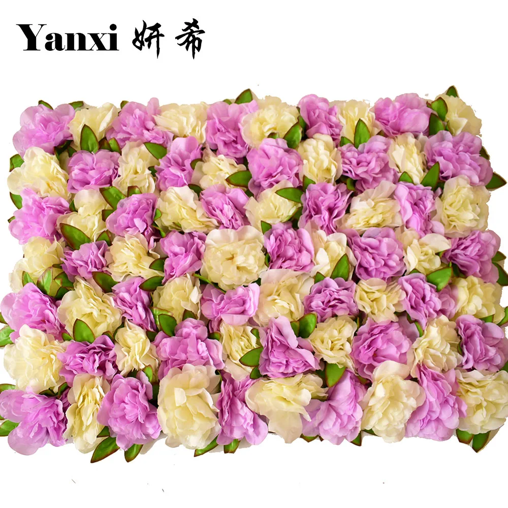 2415in Silk Artificial Peony Rose Flowers Walls For Wedding Garden