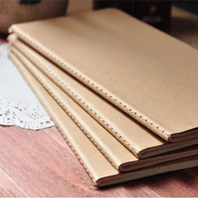 100 шт записная книжка из воловьей кожи, пустая книга-блокнот, винтажная мягкая записная книжка, ежедневная записная книжка с крафт-обложкой, записная книжка