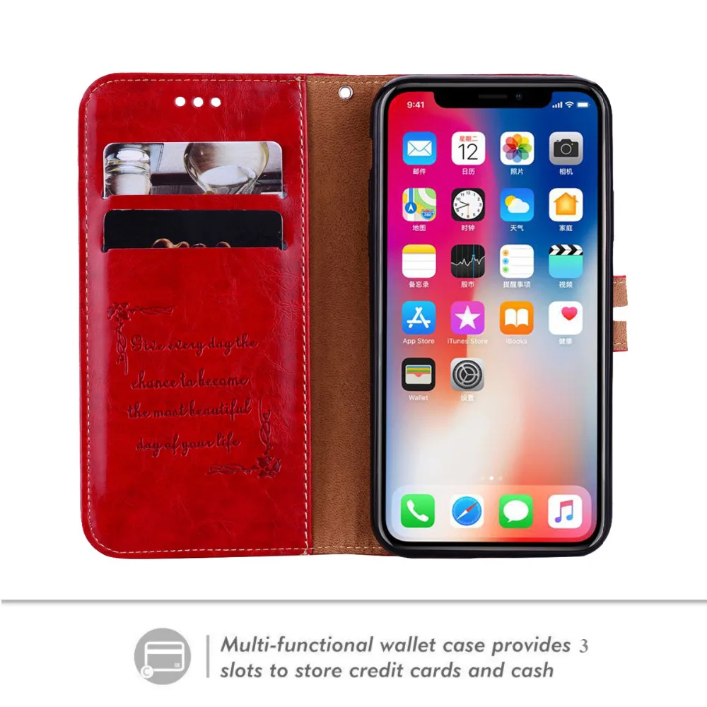 

Ronican Case Vintage Wallet PU Leather Phone Cases for iPhone X 8 8Plus 5 5S SE 6 6S 6PLUS 6SPLUS 7 7PLUS Luxury Cover Case PU