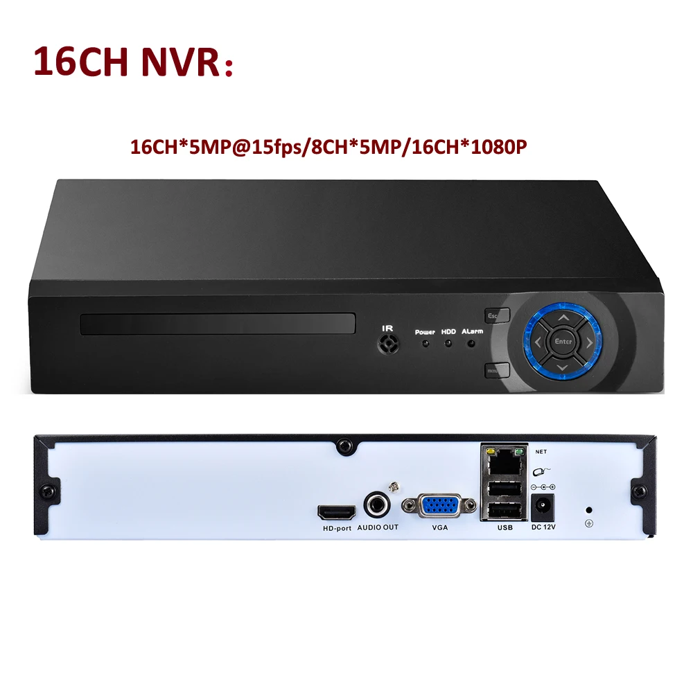 Azishn 8CH/16CH/32CH CCTV NVR 4MP 5MP 1080 P безопасности H.265/H.264 сети видеонаблюдения Регистраторы HDMI VGA FTP 3g xmeye