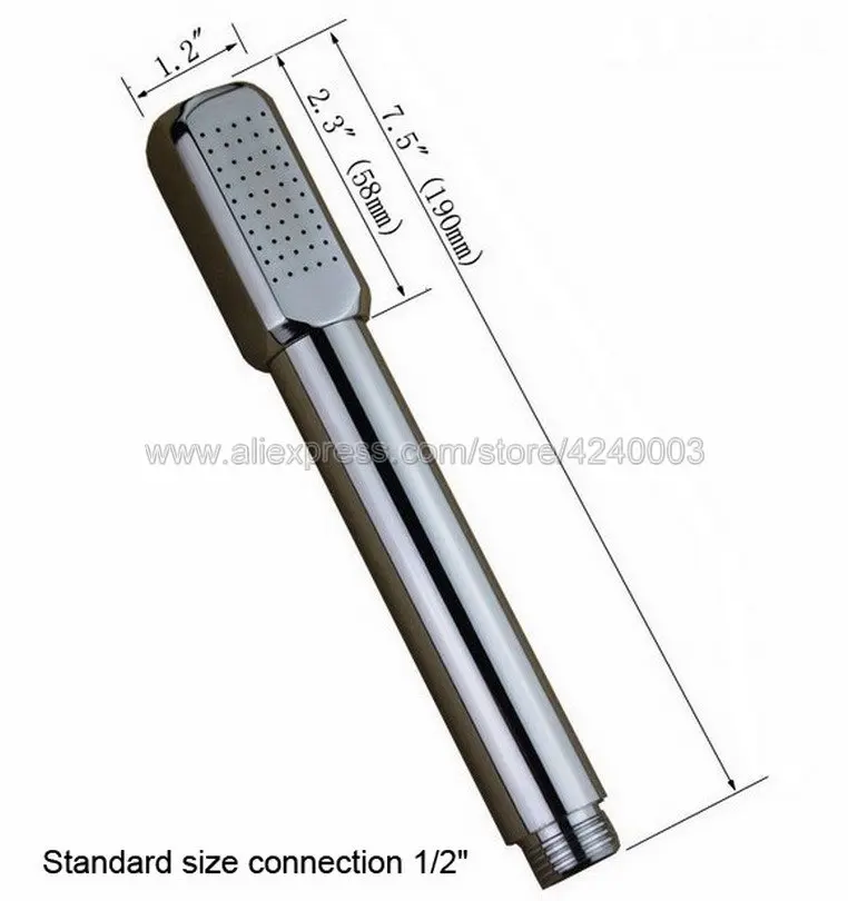 Полированная хромированная душевая головка для ванной комнаты, водосберегающая ручная душевая головка, спрей Khh002