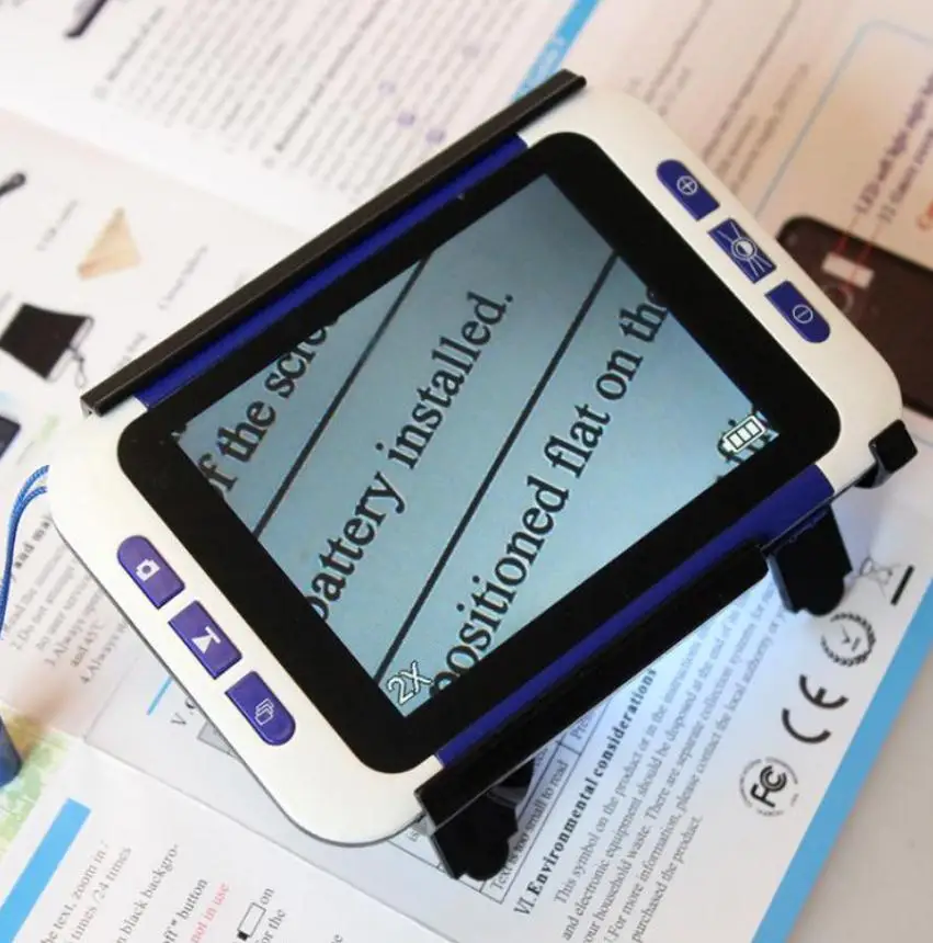

NEW Portable Electronic Video Magnifier 3.5" Color LCD Pocket 2-32X Magnifier USB SD Card Low Vision Read