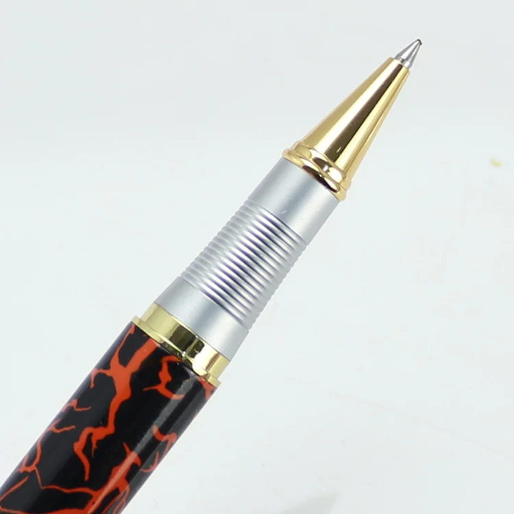 JINHAO 250 черная и Золотая шариковая ручка с красным узором