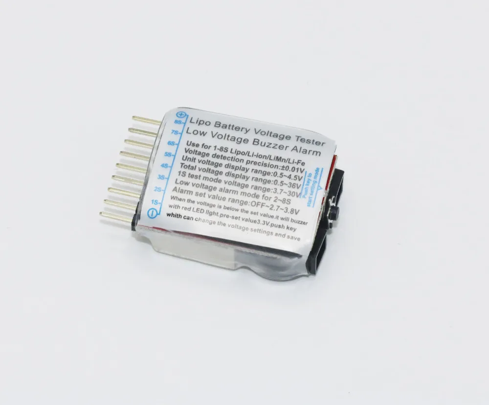 Lipo батарея индикатор напряжения монитор, Вольт-метр звуковой сигнал 1-6S 3,7 V-22,2 V 3,7 V 7,4 V 11,1 V 14,8 V 18,5 V 22,2 V