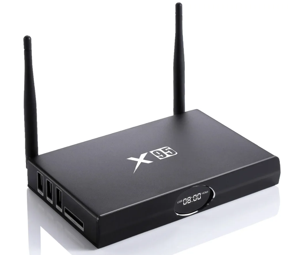 

X95 PRO Android 6.0 TV BOX Amlogic S905X Quad Core 2GB 16GB Wifi HDMI Bluetooth 4.0 H.265 Smart Set-top Box Media Player PK TX3