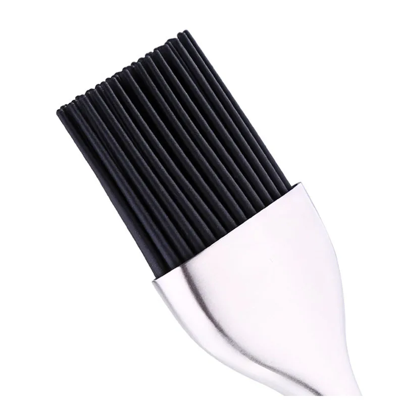 Basting Brush Vacuum Anti-Hot Handle 304 Stainless Steel Kitchen Brush Silicone Baking Bakeware Cook Pastry Oil Cream BBQ Tools