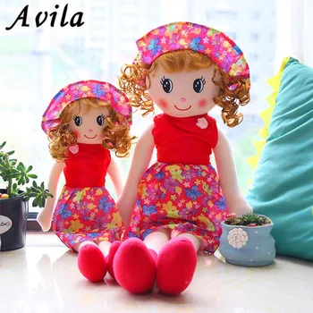 

Big Kawaii Original Dolls Lucky plush toy Curly Hair Girl Plush Kids Toys for children Sleeping Dolls for girls Christmas gift