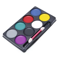 8 цветов краска для лица и тела Набор Nail Art Макияж пигментная краска нарядное Наряжаться вечерние C26