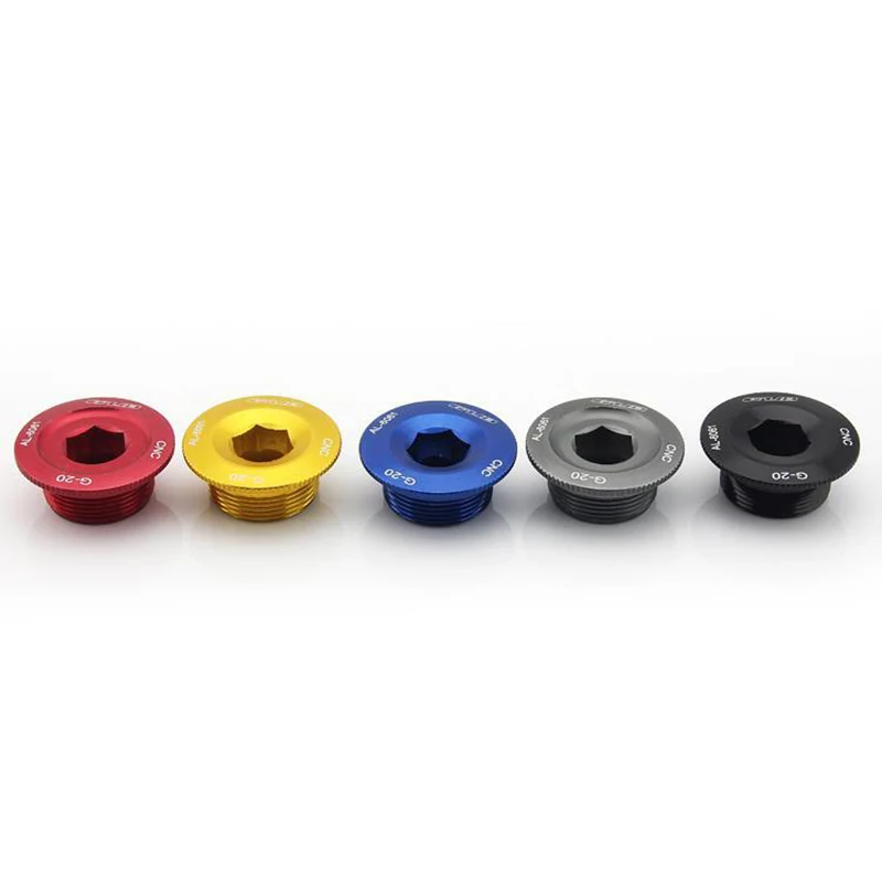 Mountain Bike Crank Arm Bolt Cap Fixing Set Crank Screw Cover Crimp