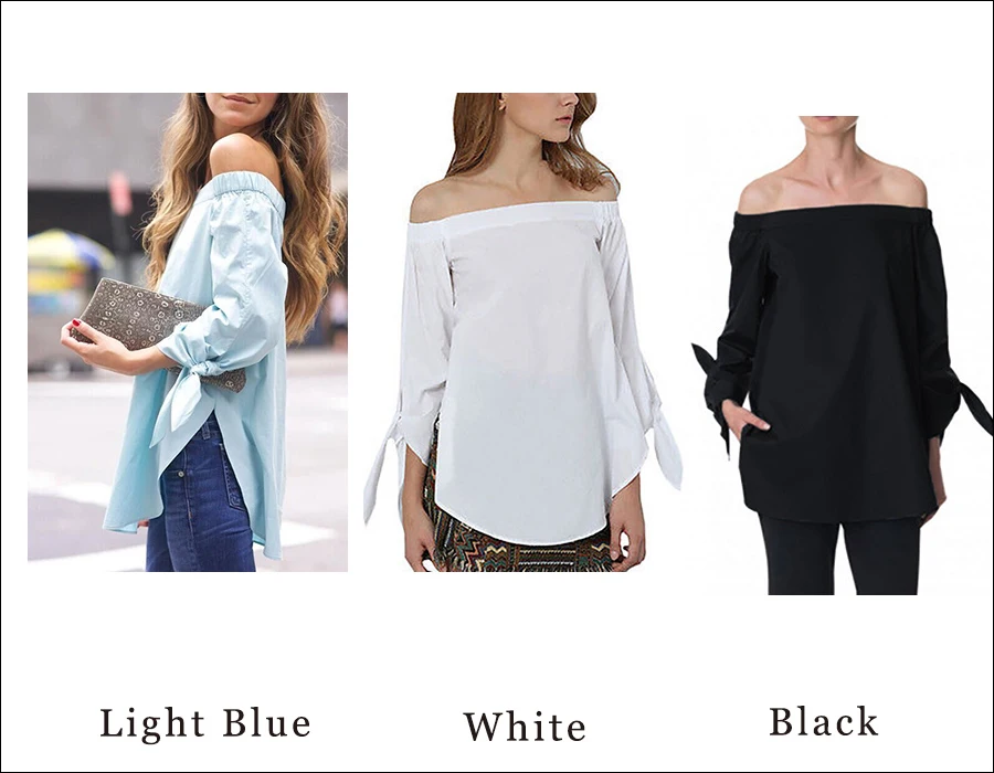 Gladiolus Off Shoulder Top Women Shirts Sexy Slash Neck Bow Tie Sleeve Loose Casual Shirt Women Blouse Blusas Mujer De Moda 2018 (13)