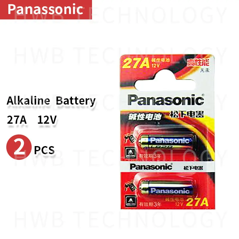 2 шт. Panasonic новый 12В A27 27A Ультра щелочные батареи/батареи сигнализации Бесплатная