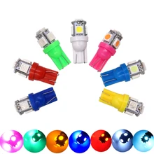 20 pcs T10 W5W 194 168 v 6.3 v 5 6 Capacitores SMD 5050 LED Car Wedge LED lâmpada Piloto apuramento Luz Estacionamento Luz de Leitura DC6V