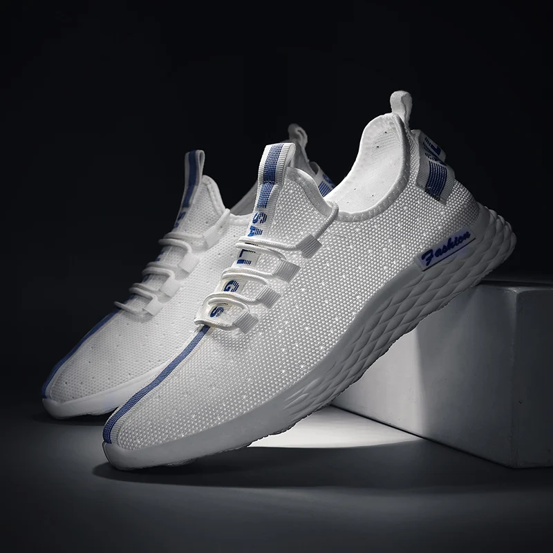 

QLVY Men Casual Shoes Lac-up Men Shoes Lightweight Comfortable Breathable Walking Sneakers Tenis Feminino Zapatos