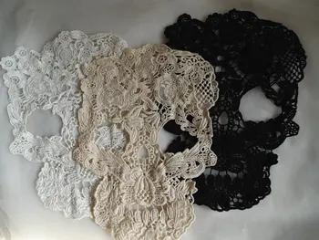 

retro Cotton Lace applique, skull design lace applique, lace skull 1 piec