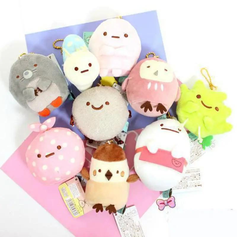 

Super Kawaii Japanese Cartoon Sumikko Corner San-X Corner Bio Cute Handheld Biological Animal Plush Toy Doll Pendant kids Gifts