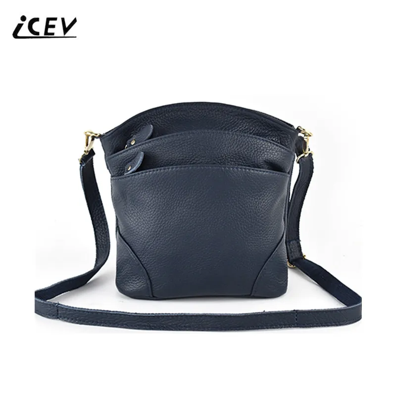 ICEV جديد 100% بقرة حقيبة جلدية أصلية حقائب النساء الشهيرة جلد البقر Crossbody حقائب للنساء حقيبة ساع السيدات حقيبة كتف