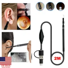 Цифровой USB светодиодный отоскоп ушной HD мини камера область очистки комплект для ПК MAC телефон