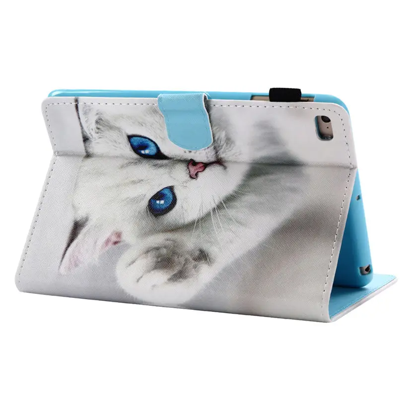 Чехол с мультяшным котом для Apple iPad Mini5 2019 Mini 1 2 3 4 5 7 9 дюйма умный чехол планшета