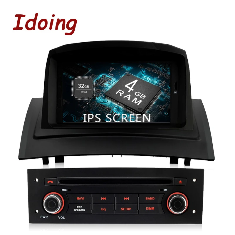 

Idoing 7"1Din 4G+32G Octa Core Car Radio GPS Android 8.0 Multimedia Player For Renault Megane 2 2004-2009 GPS Navigation Vedio