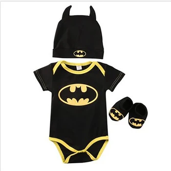 

Baby Jumpsuit Boy'S Short-Sleeved Superman Jacket + Hat + 3 Sets Of Shoes And Socks Mr001