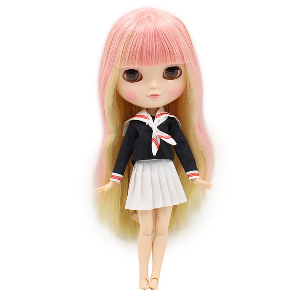 Fortune Days F&ampD New ICY Doll Same As Factory Blyth doll Nude Joint Body Mixed Color Pink Yellow Long Straight Hair | Игрушки и хобби