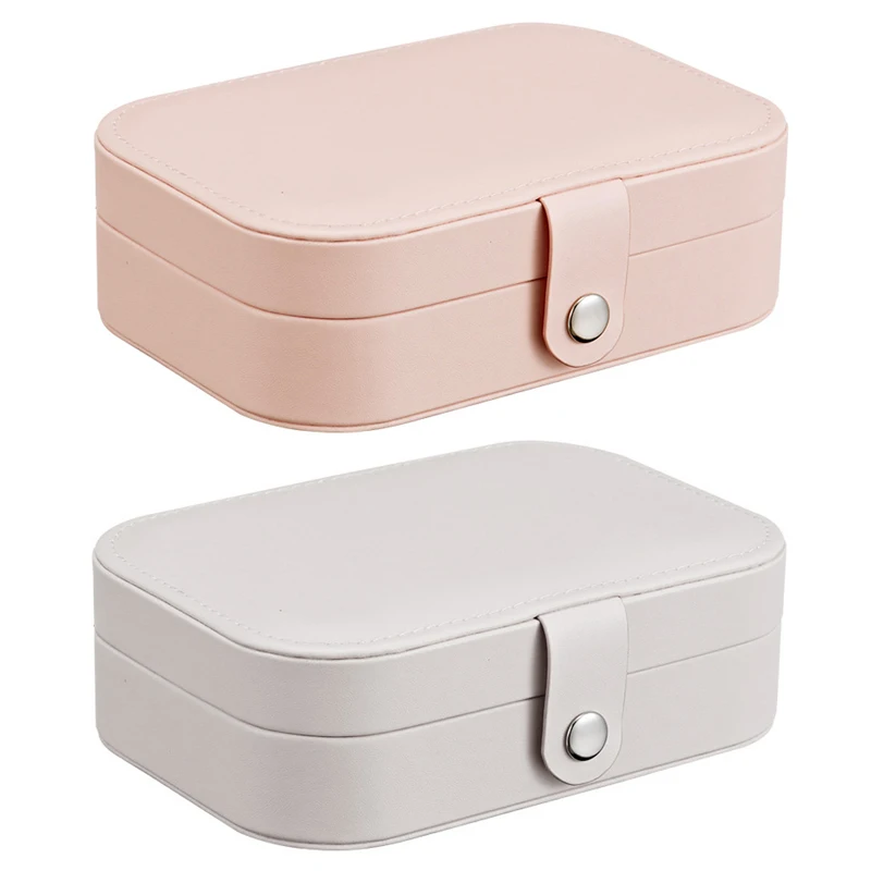 Lady PU Leather Jewelry Box Storage Box Ring Display Case Portable Jewelry Organizer for Necklaces Joyeros Organizador De Joyas Lady PU Leather Jewelry Box Storage Box Ring Display Case Portable Jewelry Organizer for Necklaces Joyeros Organizador De Joyas