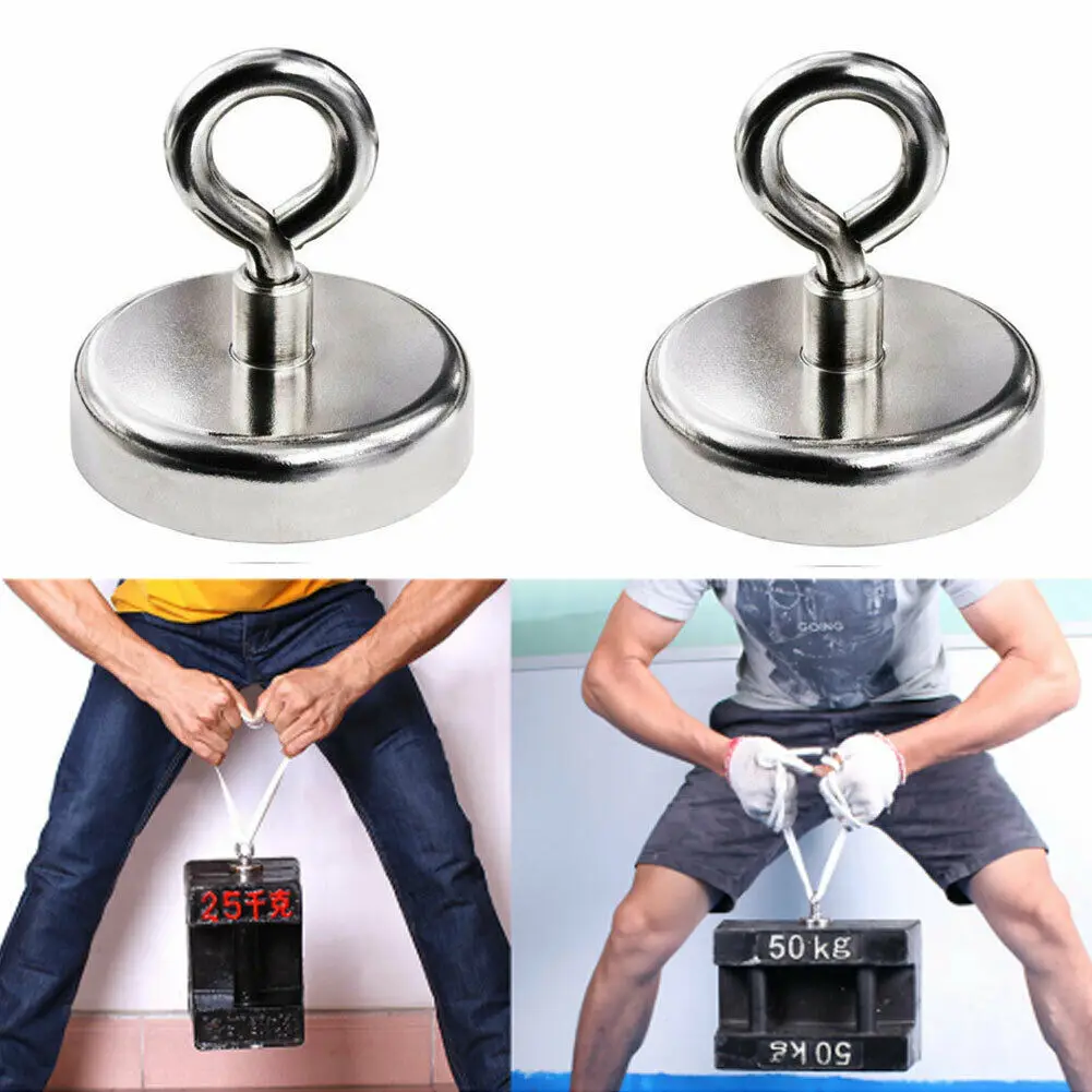 

Brand New Strong Search Magnet Neodymium Magnet Metal Detector Strong Salvage Magnet Magnetic Hook Treasure Hunting Fishing