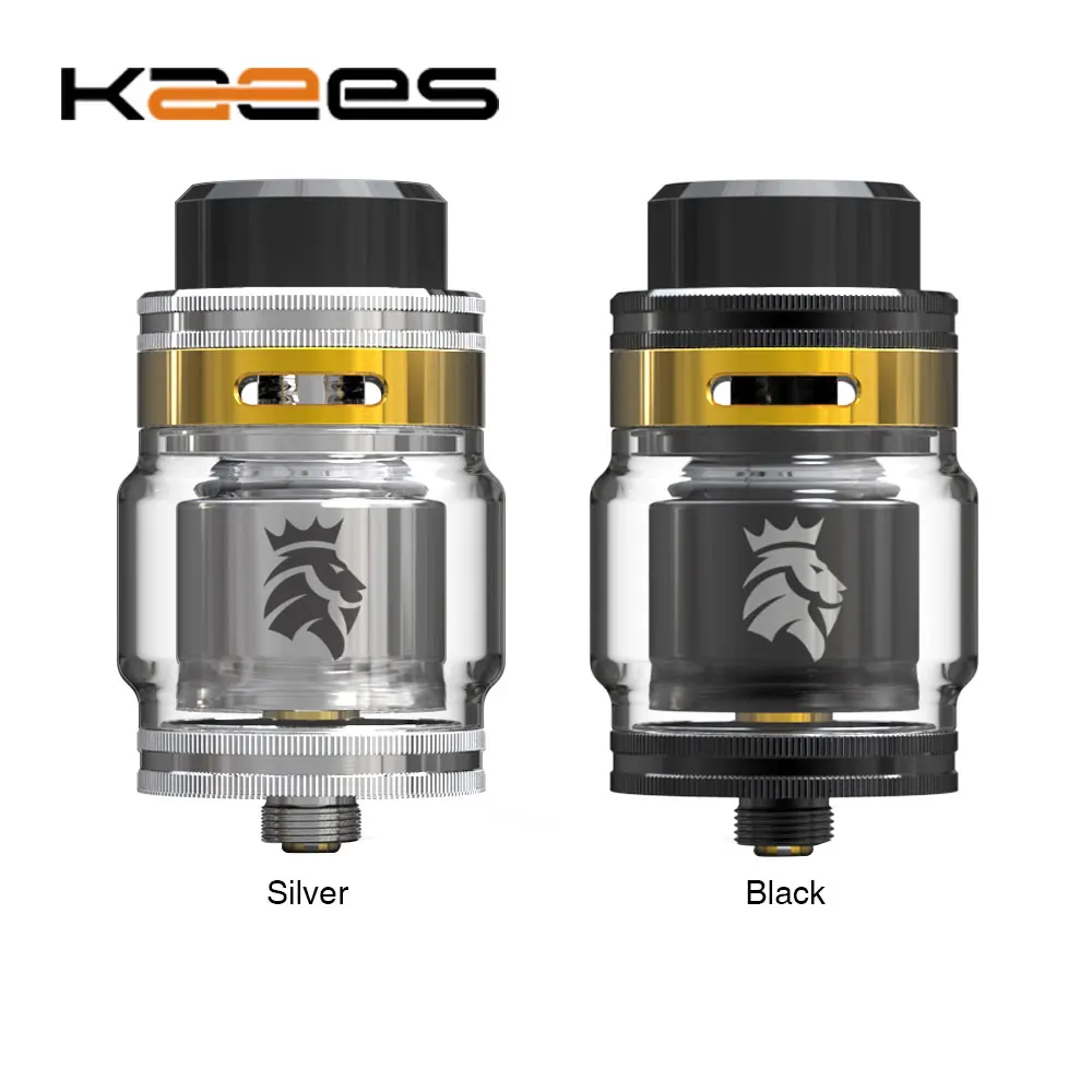 

Original KAEES Solomon 2 RTA 5ml Tank Atomizer Single Coil RTA & Leakproof & Top Filling 810 Drip Tip & 510 Drip Tip E-cig Tank