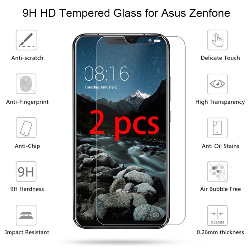 

2pcs! Protective Glass for Asus Zenfone ZB500KL ZA550KL 9H HD Smartphone Tempered Glass Screen Protector on Asus Zenfone A500KL