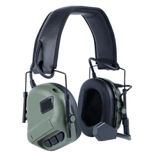Auriculares tácticos para caza al aire libre, audífonos militares Airsoft para tiro, orejera, protección auditiva, accesorios de caza