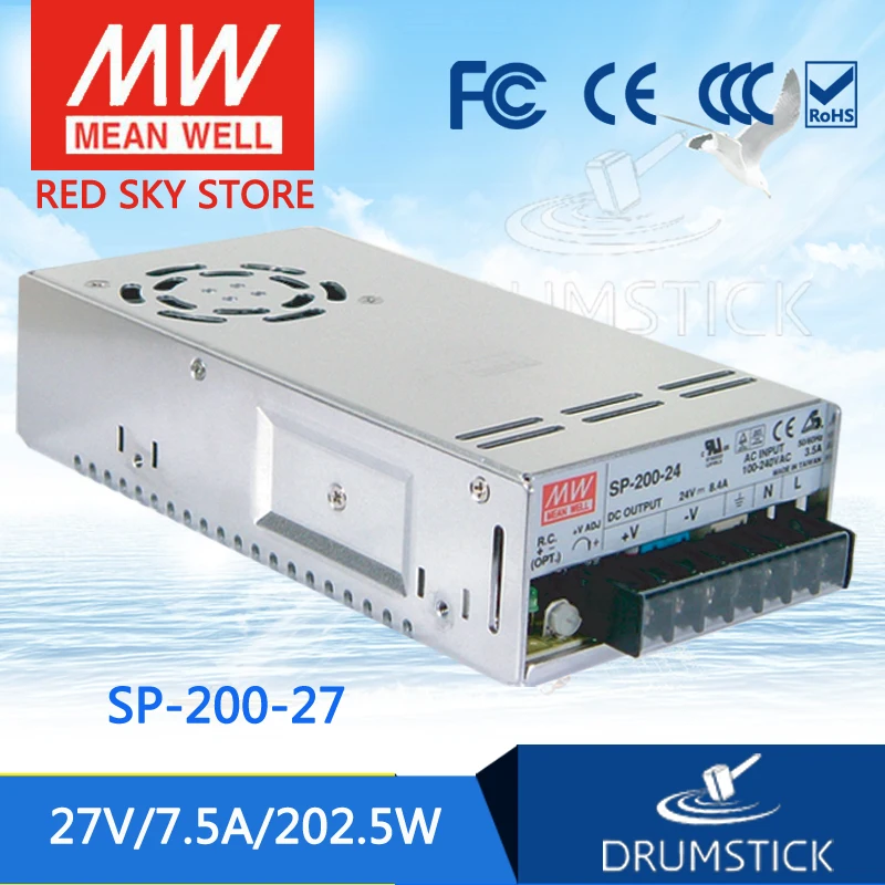 Meanwell SP-200-27 27 в 7.5A meanwell SP-200 202 5 Вт Один выход с PFC Функция питания | Обустройство дома