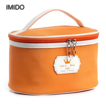 

IMIDO Brand Gift Women cosmetic bag organizer make up bags cosmetic case Travel toiletry Storage box wash bags maquiagem XLY025