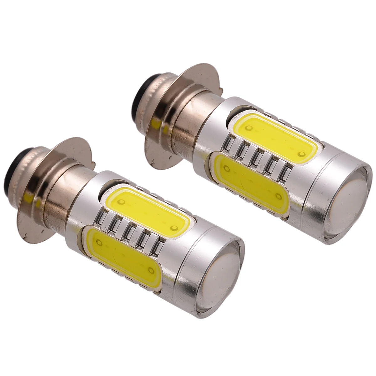 New Arrival 2pcs Super Bright Motorcycle Led Headlight H6M P15D-25-1 7.5W Motorbike Headlight Fog Light Bulb