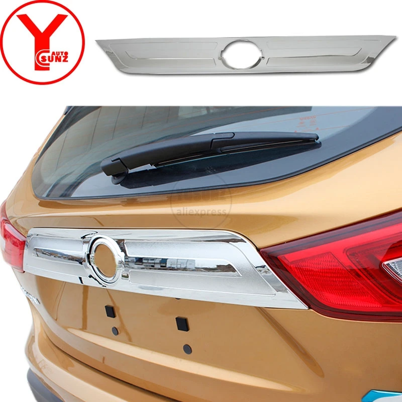 

chrome tailgate trunk For Nissan Qashqai j11 Rogue Sport 2014 2015 2016 2017 car parts for nissan qashqai accessories j11 YCSUNZ
