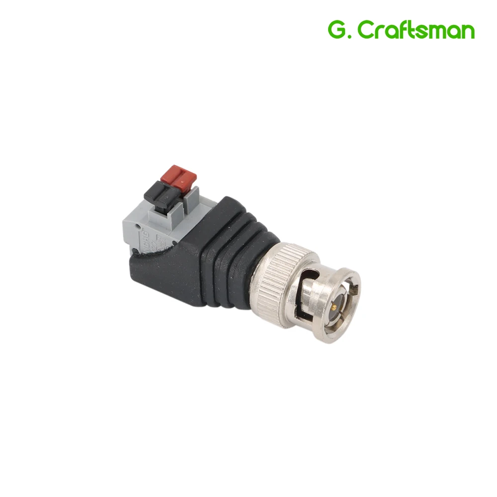 

BNC Male Plug Push Fastening Type 12V Connector CCTV Cameras Socket Adapter System Accessories B18 G.Ccraftsman