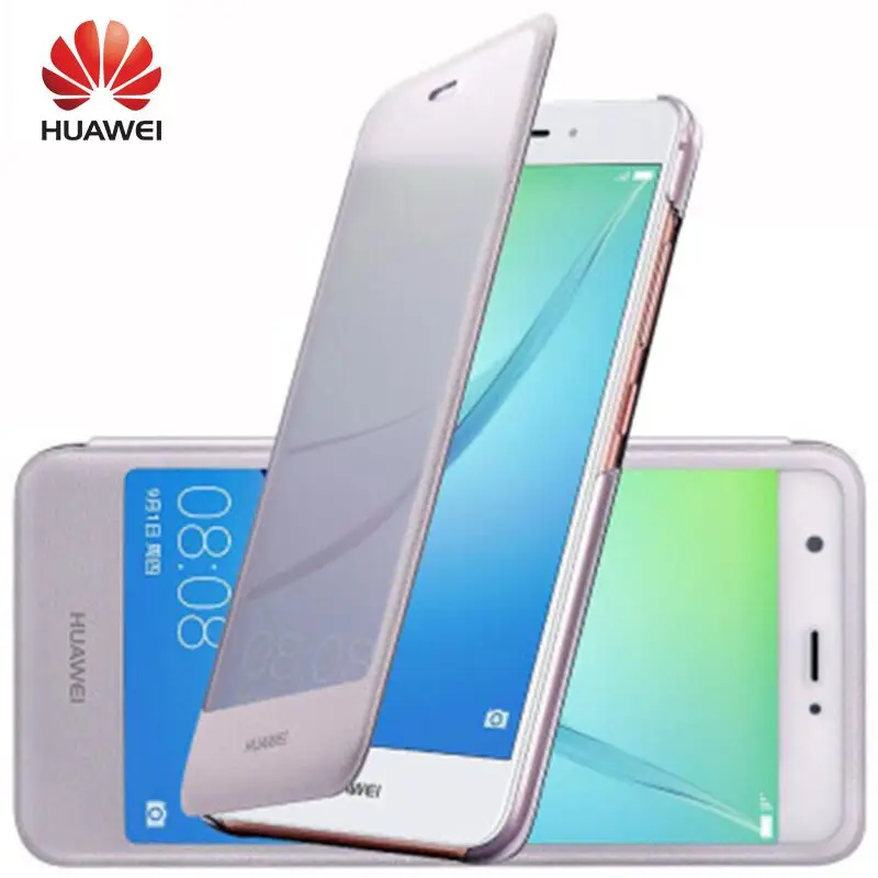 

Huawei Nova Case Flip Frosted PC Hard Plastic Protector Cover for huawei nova 5.0 ''Telefoon 100% Originele Smart View Cover