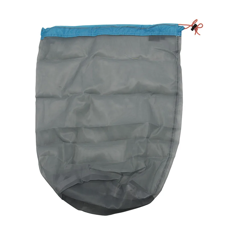 Пикник мешок сетки Drawstring мешок хранения для Tavelling Кемпинг Рыбалка Спорт