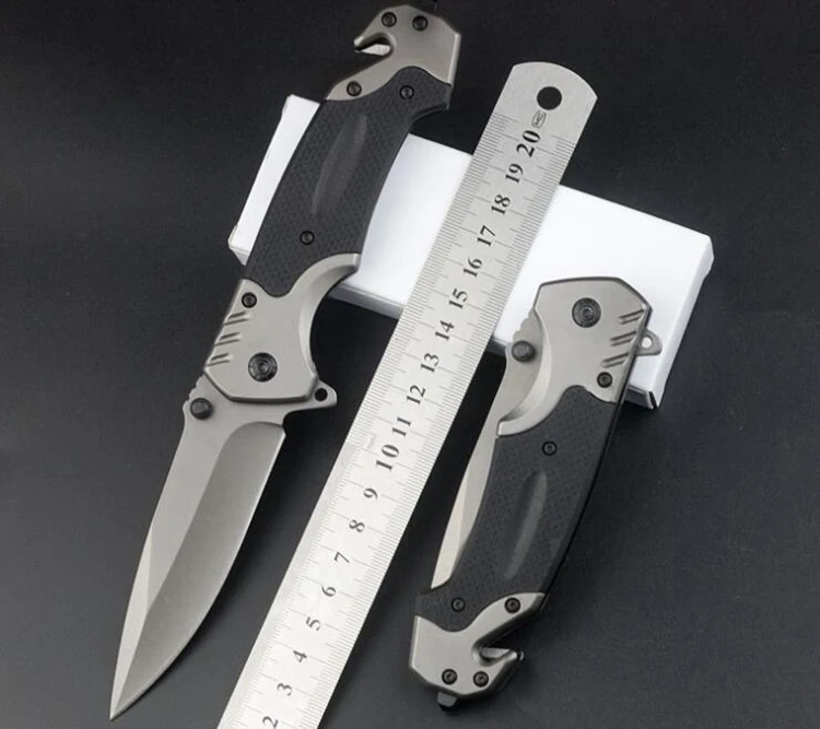

LLxxmm hunting tactical folding edc knife camping survival pocket knives army blade G10 handle cuchillos coltello