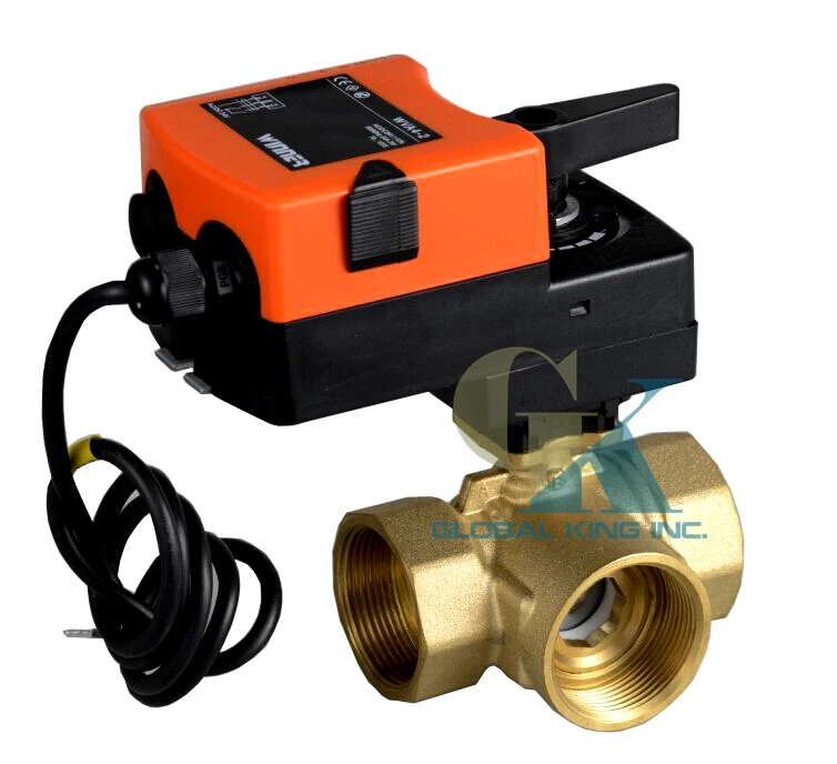2'',AC 24V On/Off Proportional Modulating 3 Way DN50MM Motorized