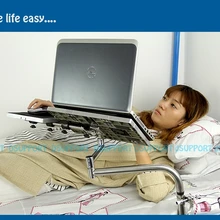 Прикроватный прижимной держатель для ноутбука с USB вентилятором и клавиатурой+ коврик для мыши Коврик для мыши OK051