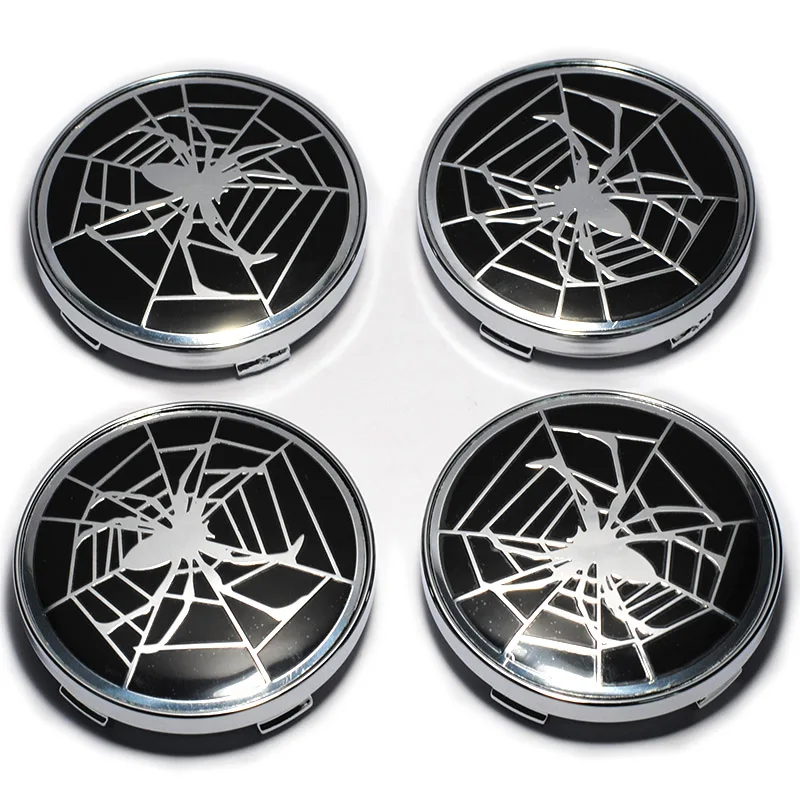 4 шт. 60 мм Автомобильный Стайлинг 3D логотип в виде паука эмблема Центральная втулка колеса автомобиля крышка для BMW Ford Golf Polo Toyota Honda Kia Opel обода крышки